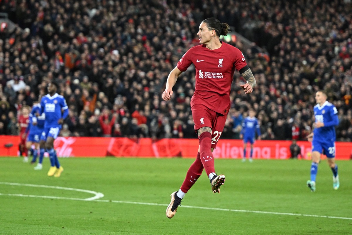 Darwin Nunez Liverpool Leicester