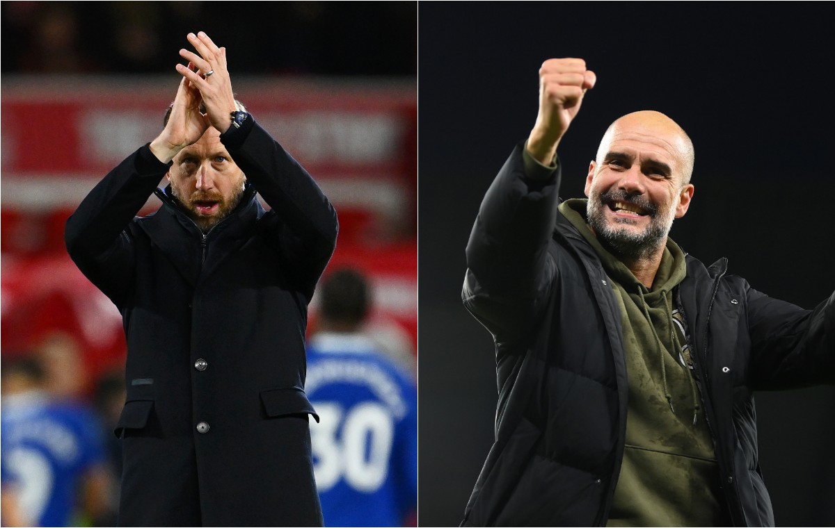 Graham Potter Chelsea Pep Guardiola Man City