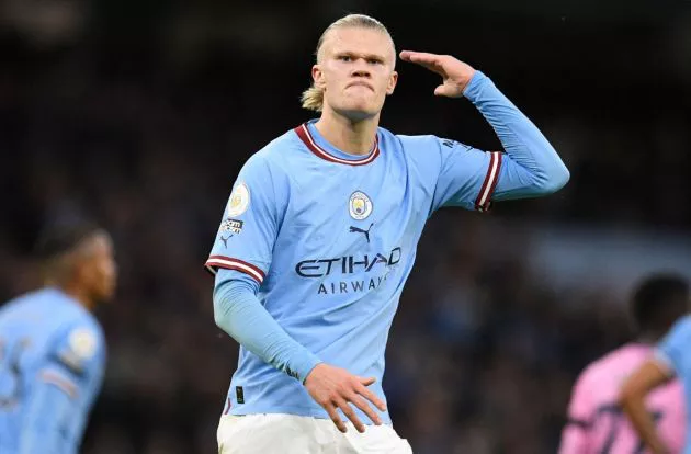 Man City 1-1 Everton Erling Haaland