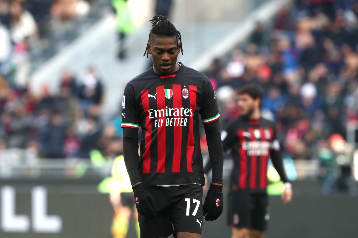 ac milan vs sassuolo rafael leao