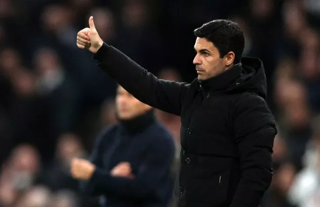 arteta arsenal 2-0 spurs