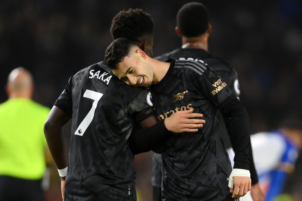brighton 2-4 arsenal bukayo saka gabriel martinelli