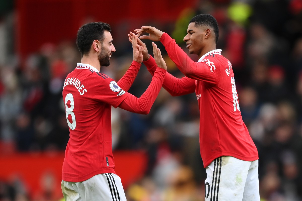 fernandes and rashford man united 2-1 man city fernandes and rashford man united 2-1 man city