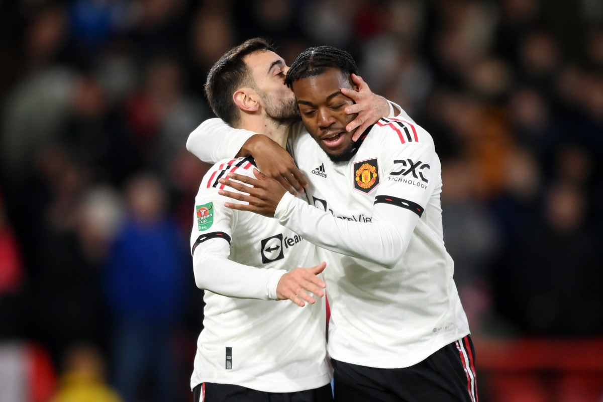 forest vs man utd fernandes elanga