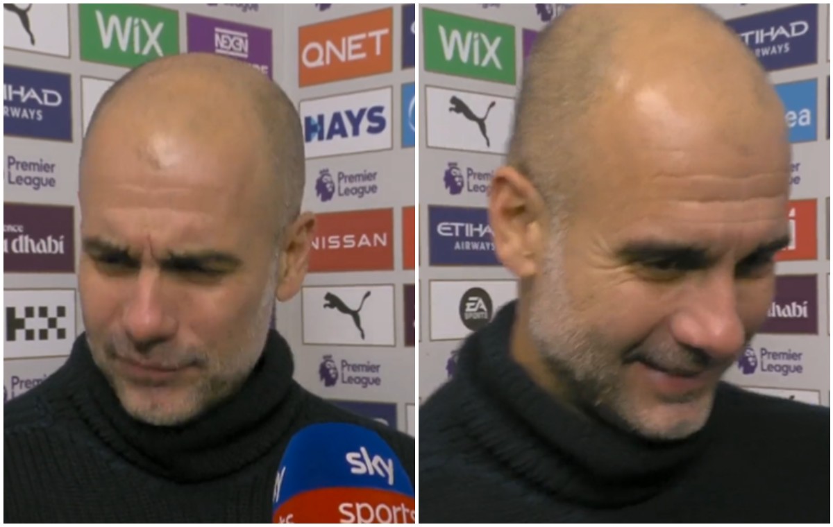 guardiola weird post-match