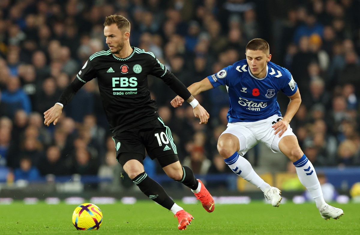 james maddison leicester vs everton