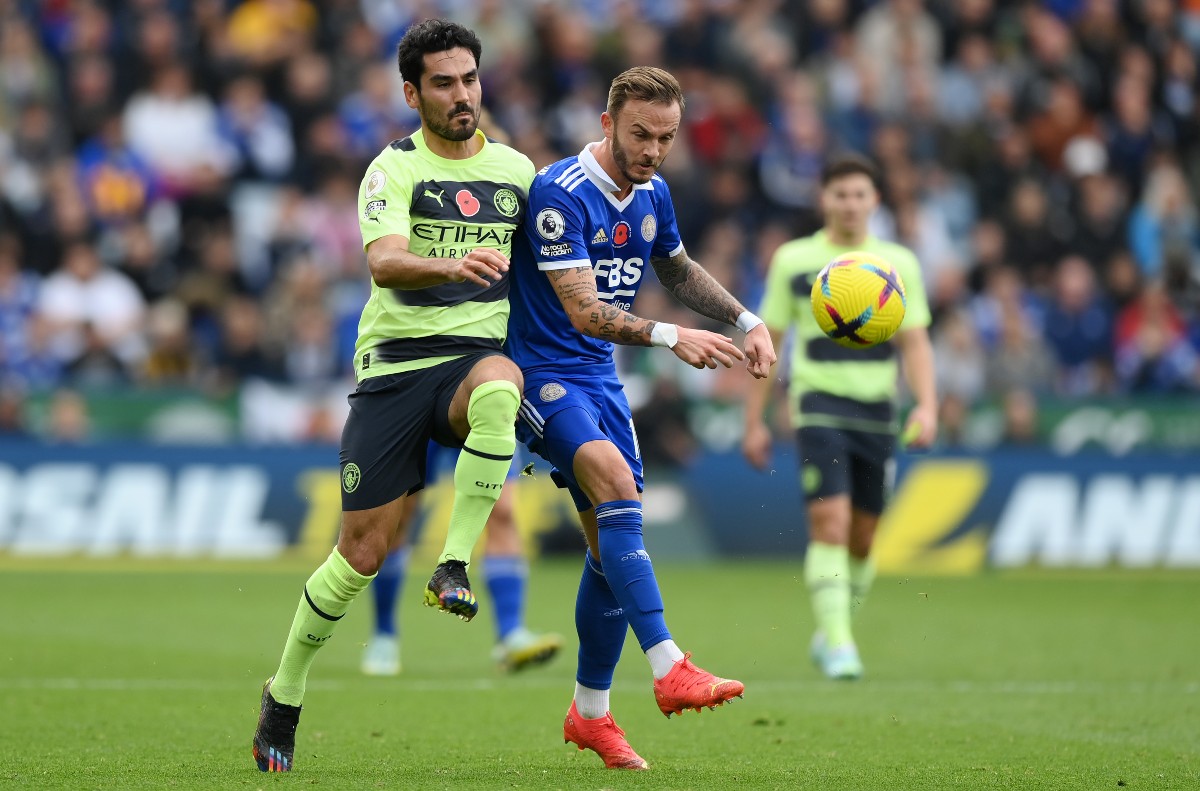 leicester man city gundogan maddison
