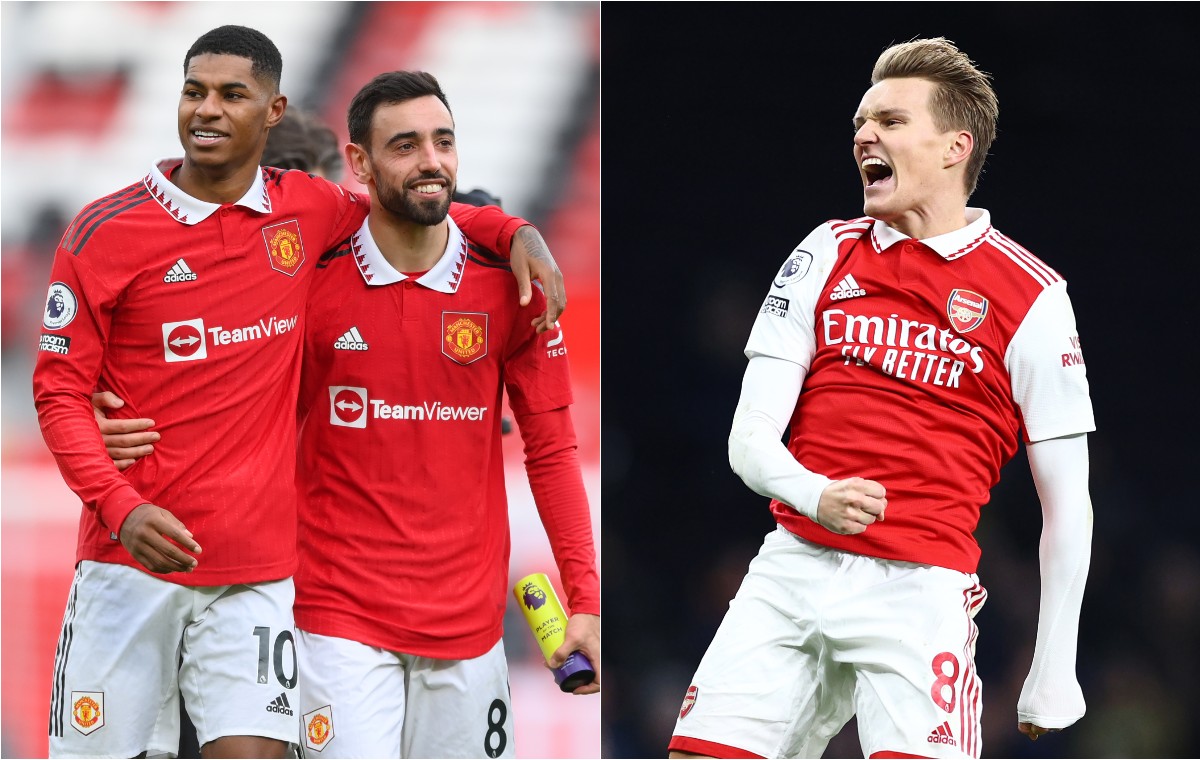 rashford fernandes man utd odegaard arsenal