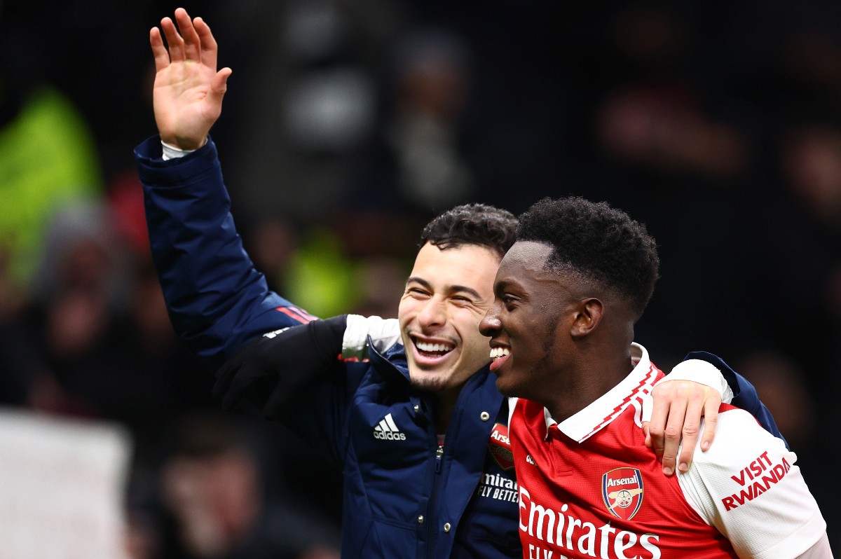 tottenham arsenal gabriel martinelli eddie nketiah