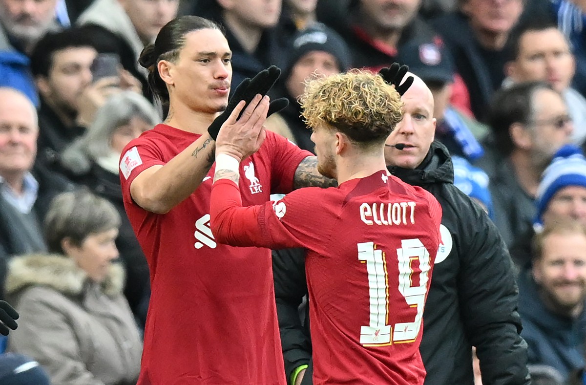 Darwin Nunez Harvey Elliott Liverpool Darwin Nunez Harvey Elliott Liverpool