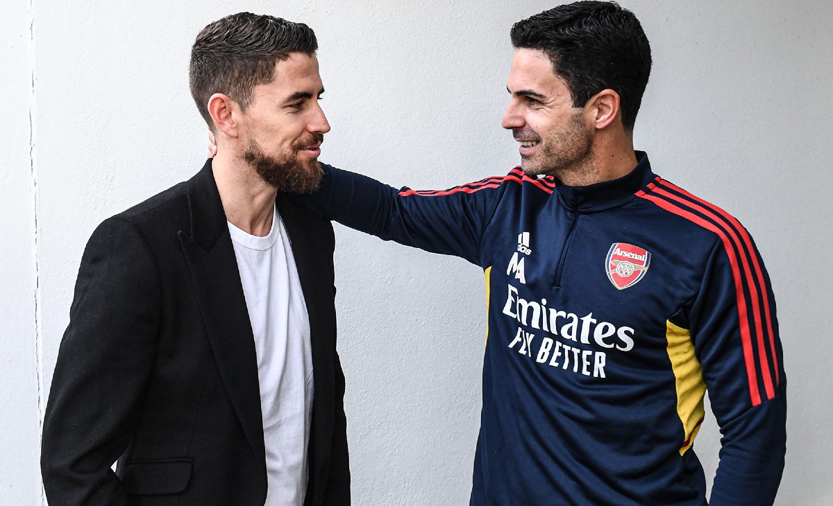 arteta jorginho pic arteta jorginho pic