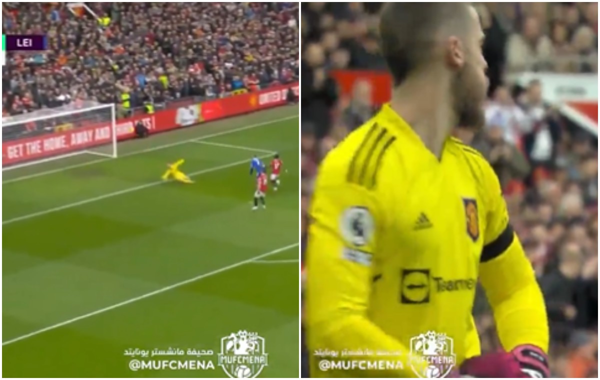 de gea save leicester