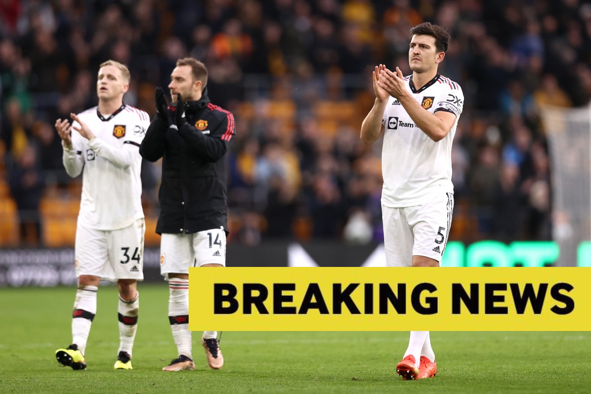 maguire eriksen van de beek breaking news