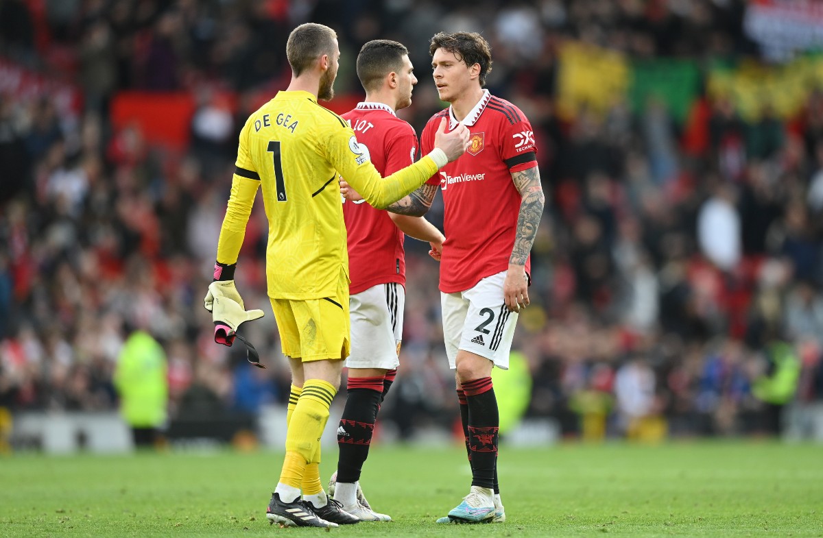 man united de gea lindelof leicester
