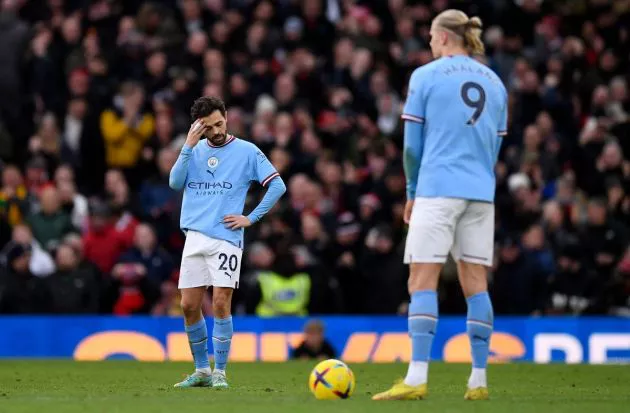 man utd 2-1 man city bernardo erling haaland