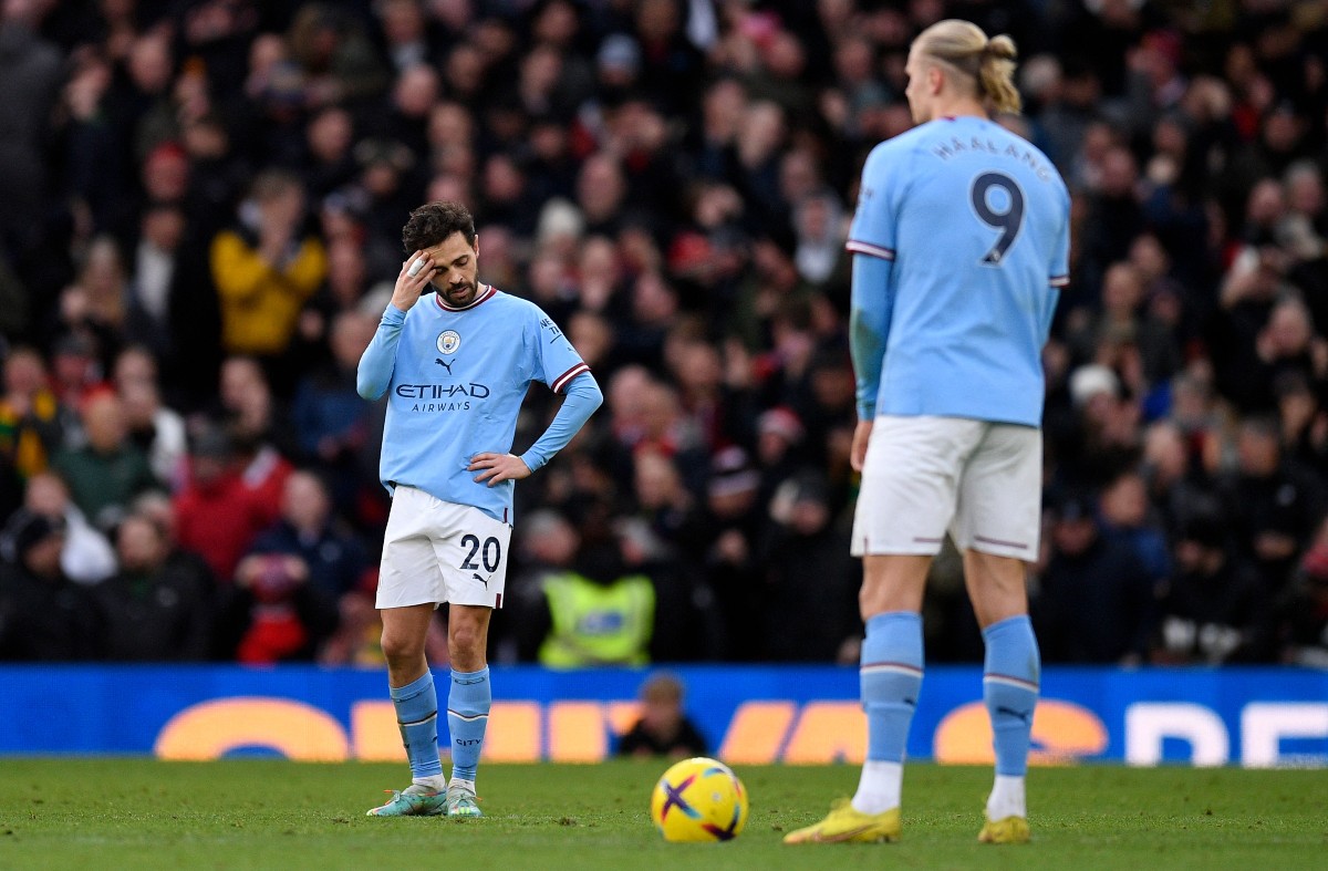 man utd 2-1 man city bernardo erling haaland