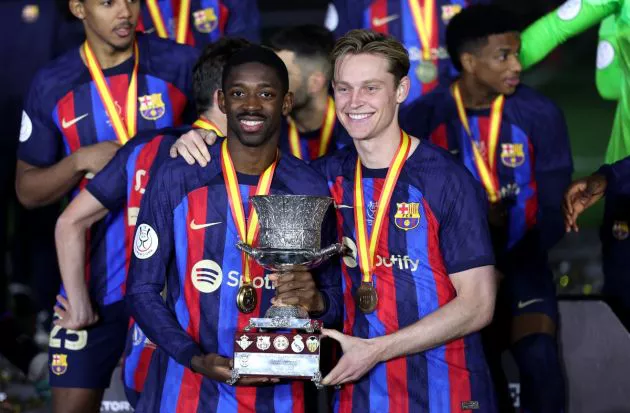 ousmane dembele frenkie de jong trophy