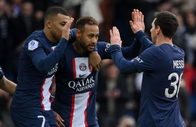 psg mbappe neymar messi