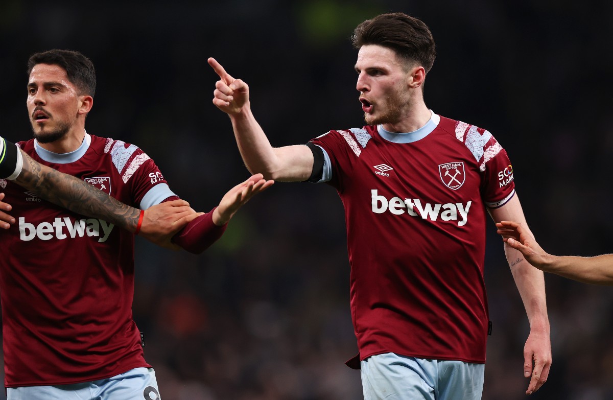 spurs west ham declan rice