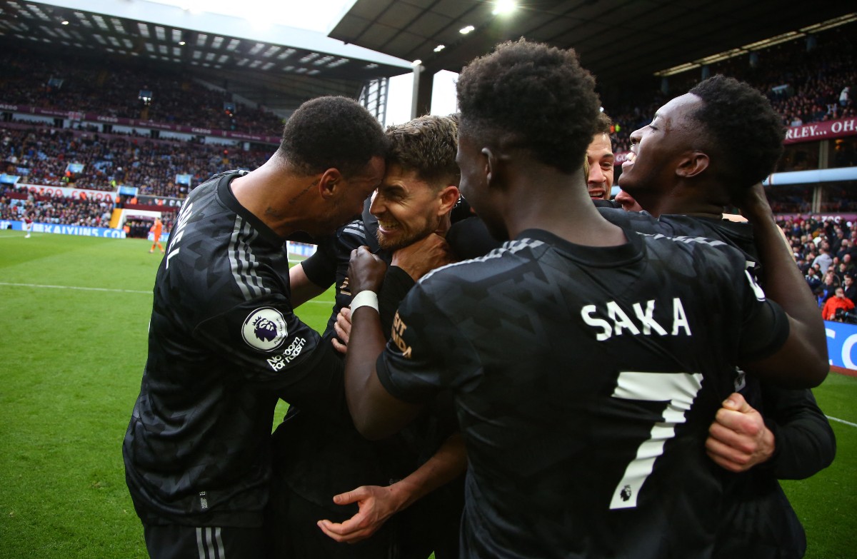 villa arsenal saliba jorginho saka