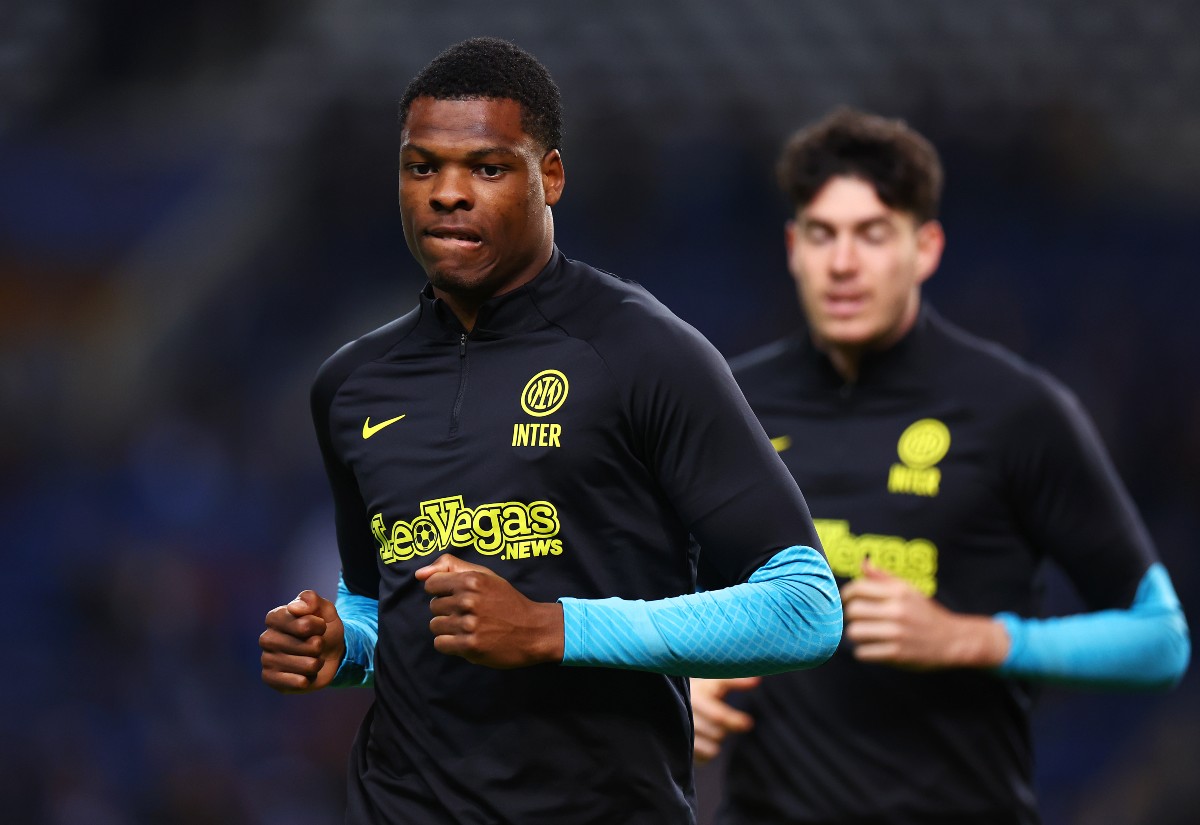 Denzel Dumfries pre-match