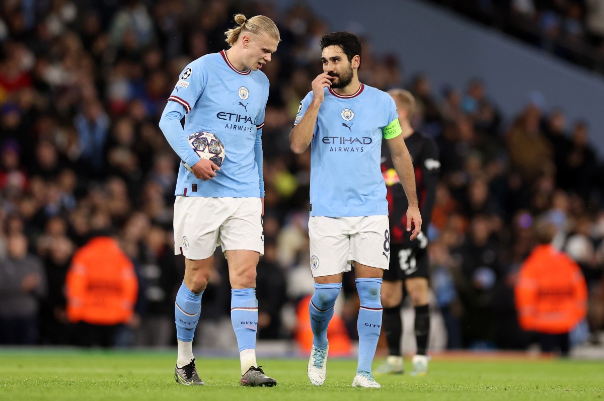 Erling Haaland Ilkay Gundogan Man City