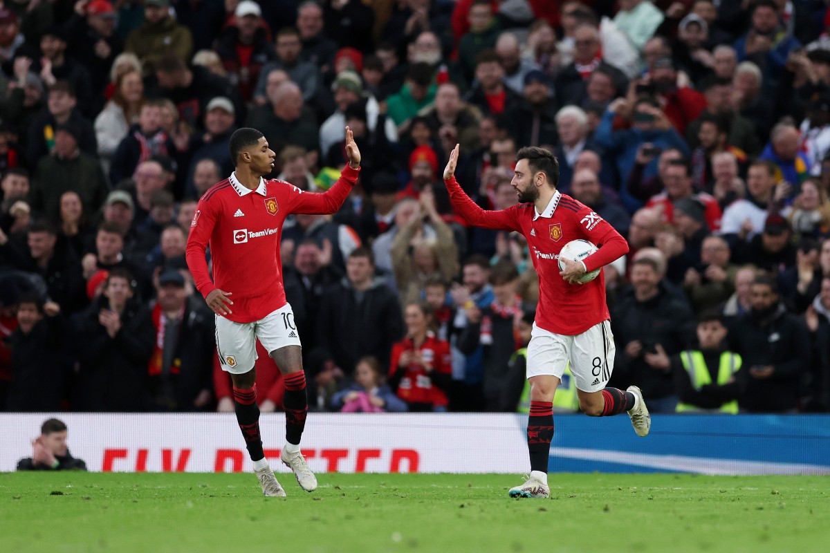 Marcus Rashford Man Utd Bruno Fernandes