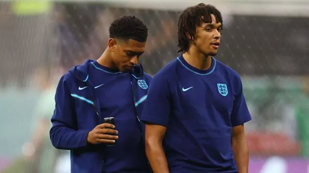 Trent Alexander-Arnold with Jude Bellingham