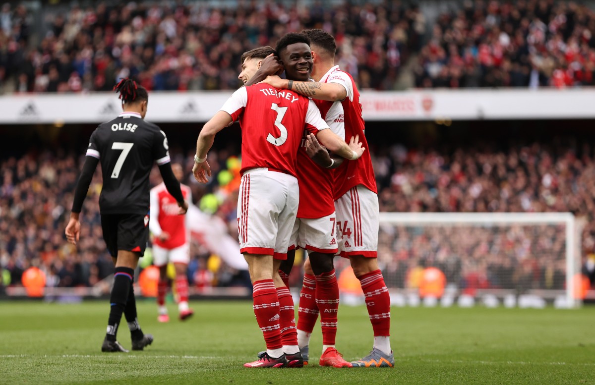 arsenal 4-1 crystal palace kieran tierney bukayo saka