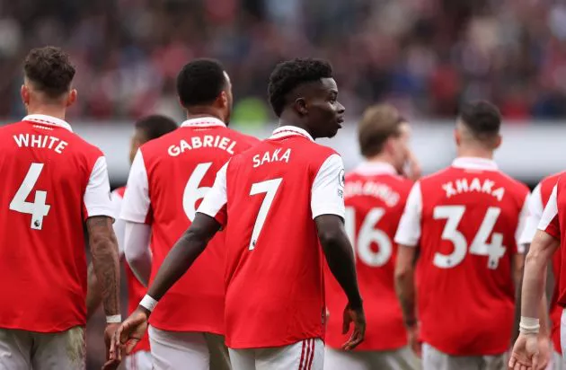 arsenal 4-1 palace saka xhaka holding