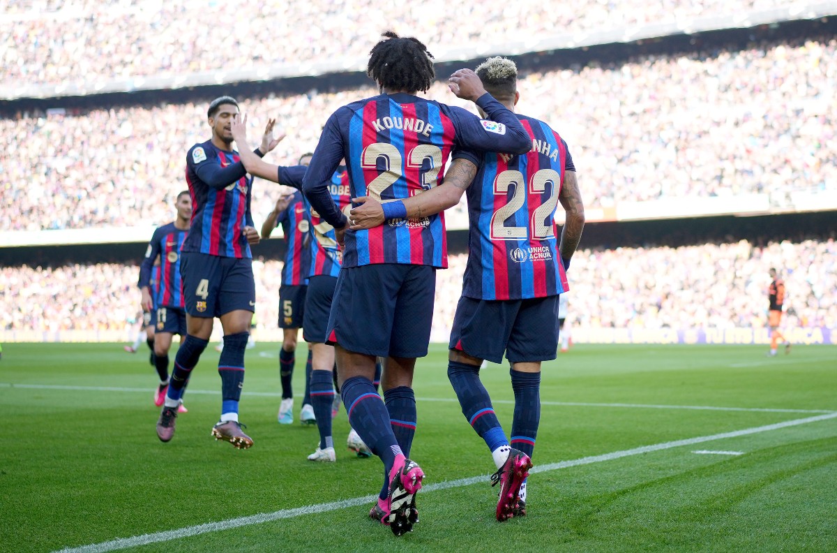 barcelona kounde raphinha