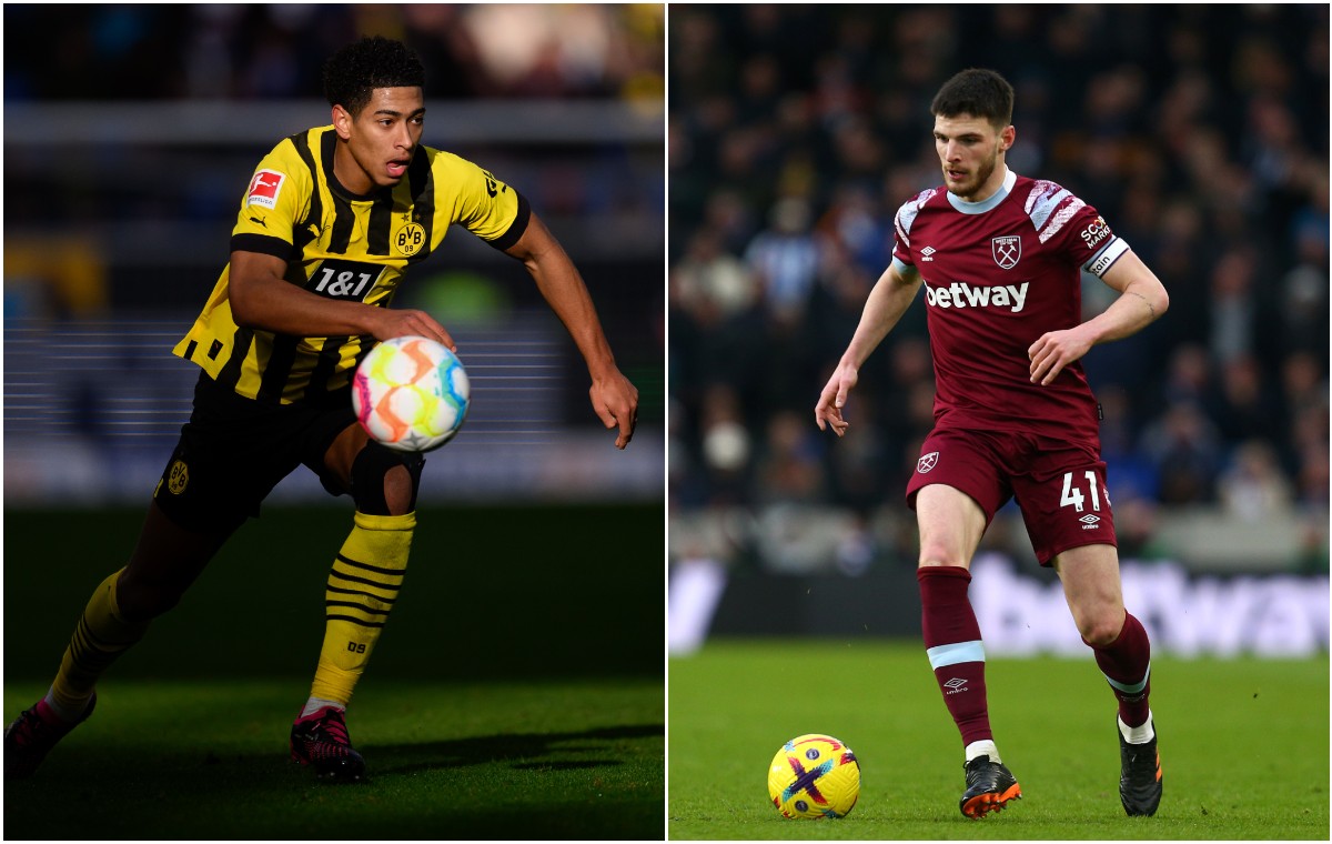bellingham dortmund rice west ham united