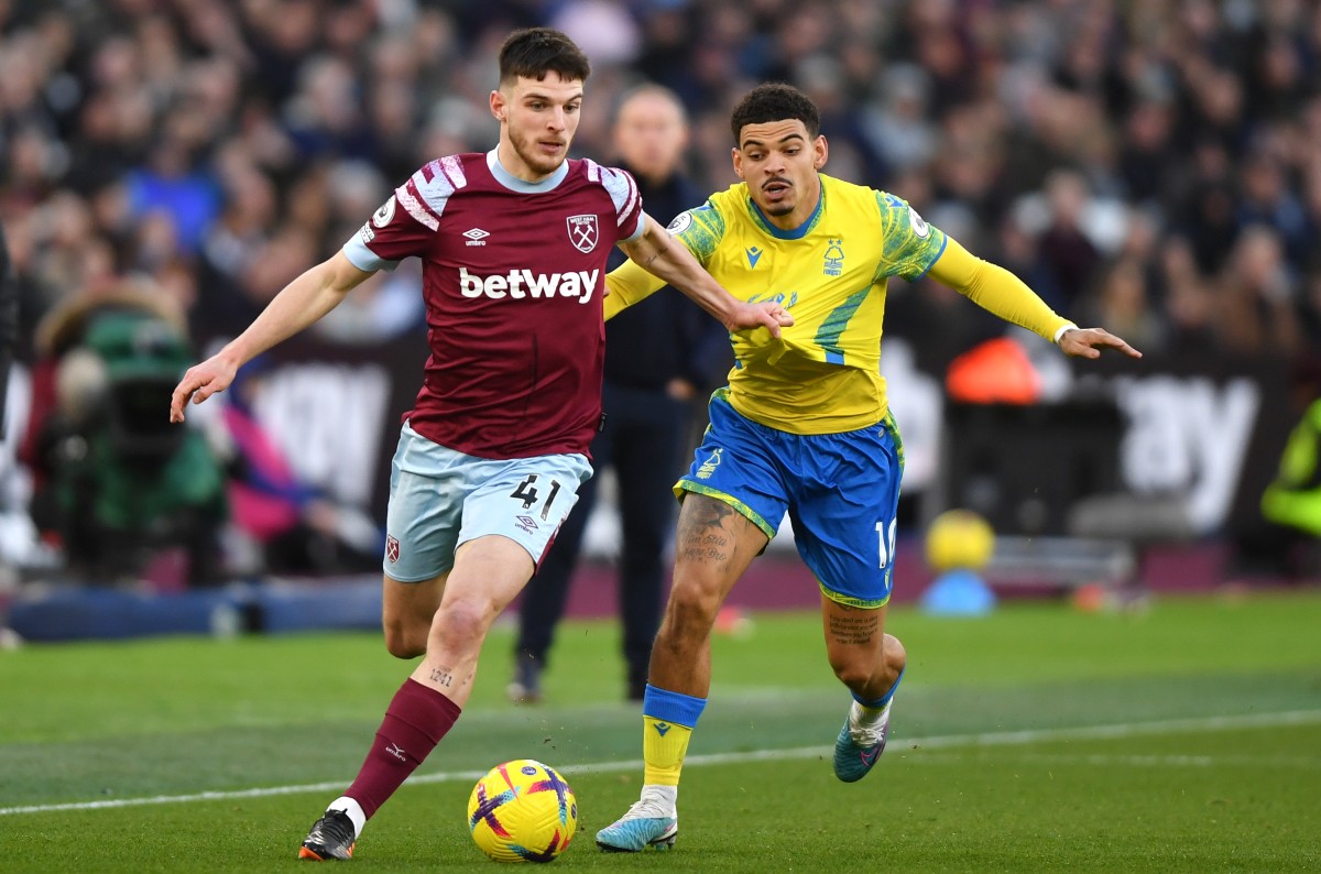 declan rice west ham vs nottingham forest