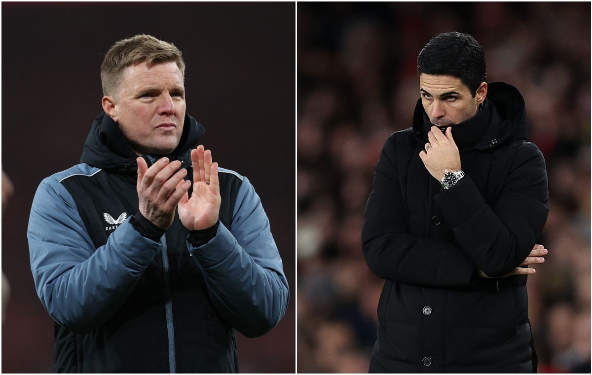 eddie howe newcastle mikel arteta arsenal