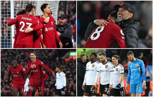 gakpo klopp nunez liverpool 7-0 man united