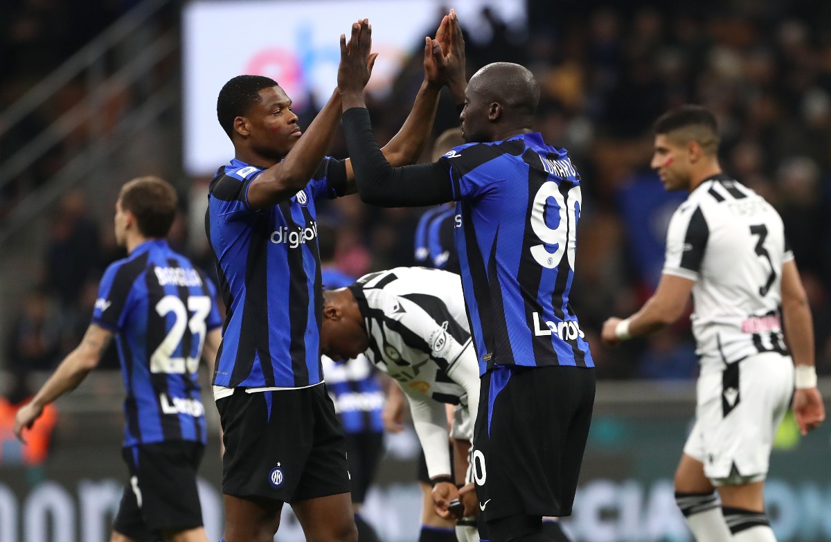 internazionale denzel dumfries romelu lukaku