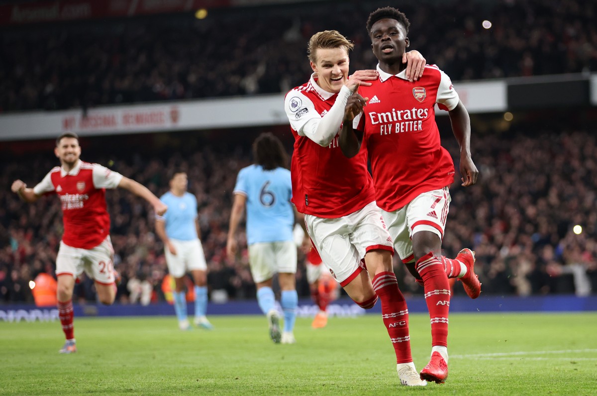 jorginho odegaard saka arsenal vs man city