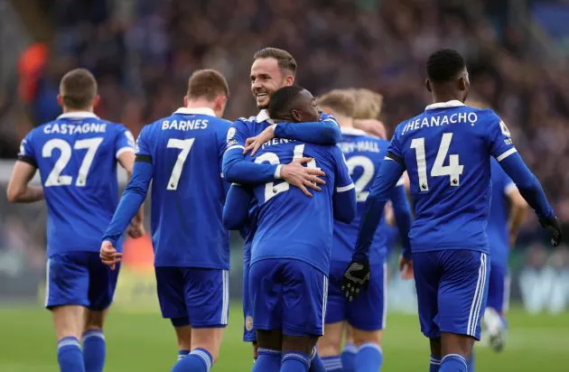 leicester tottenham maddison iheanacho castagne
