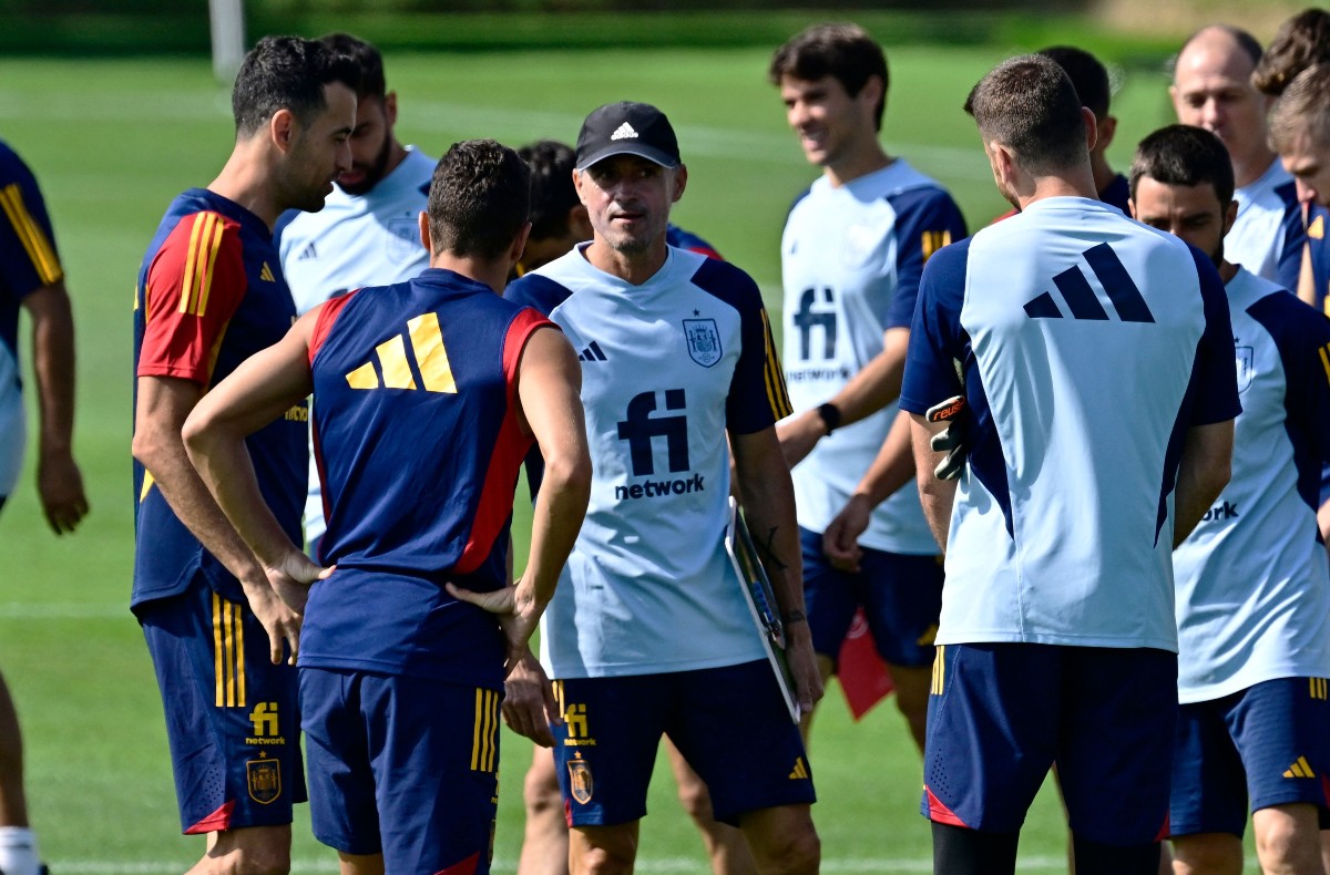 luis enrique spain world cup training