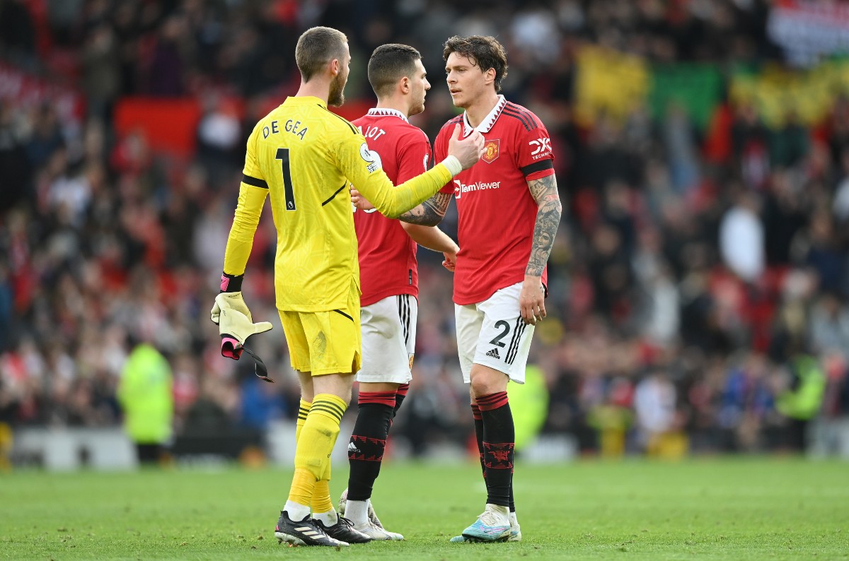 man utd leicester de gea dalot lindelof