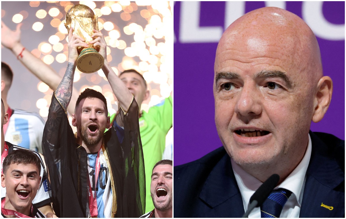 messi world cup infantino