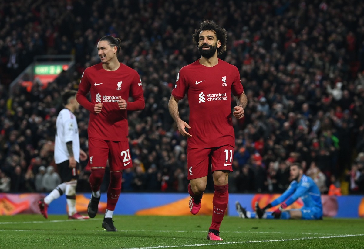 nunez salah liverpool man utd