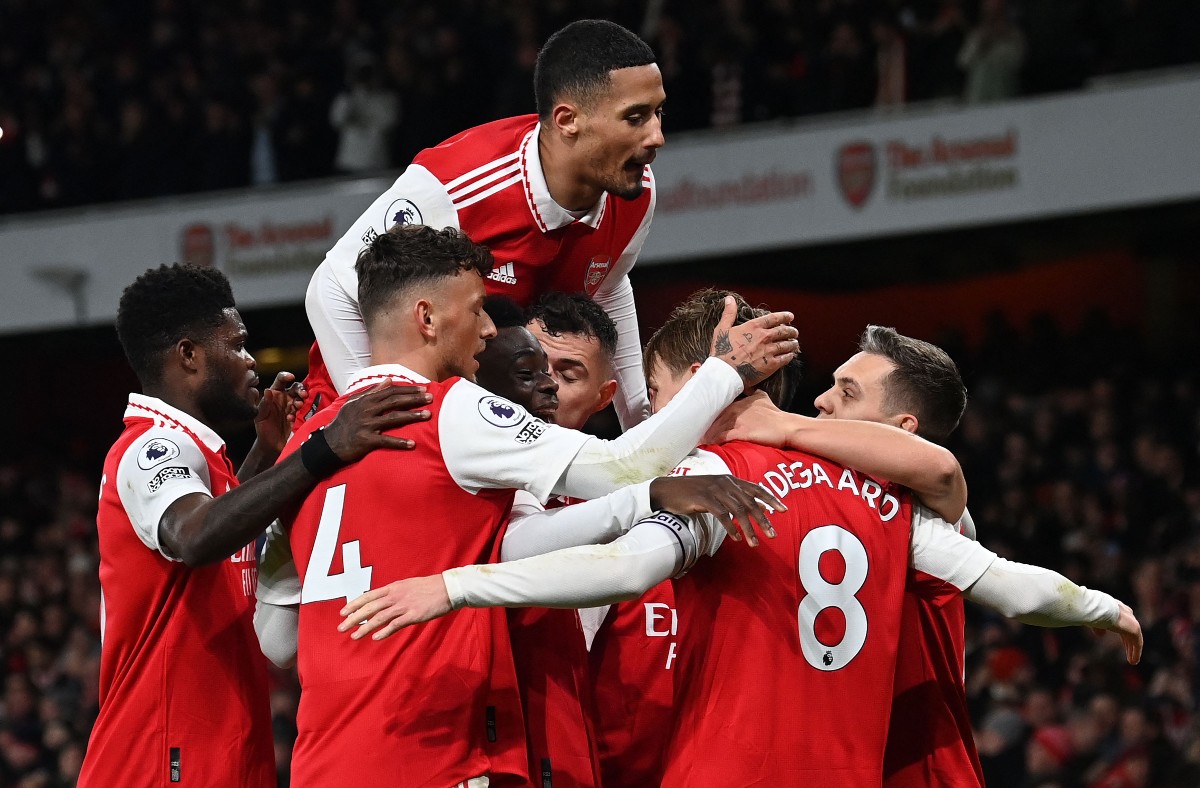saliba partey odegaard trossard arsenal