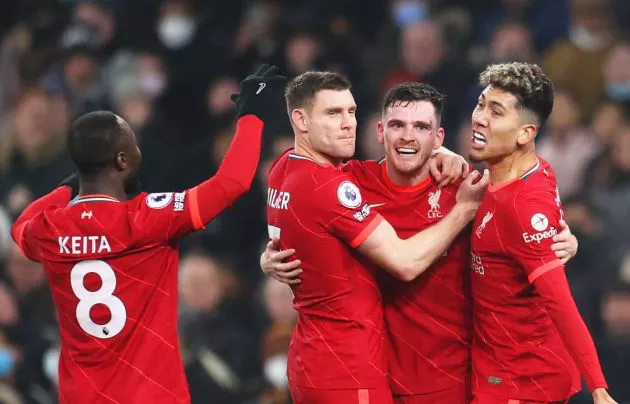 spurs liverpool keita milner robertson firmino