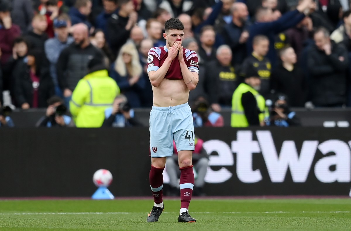 west ham united aston villa declan rice