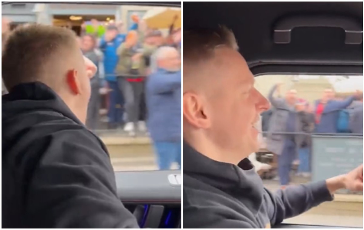 zinchenko with arsenal fans