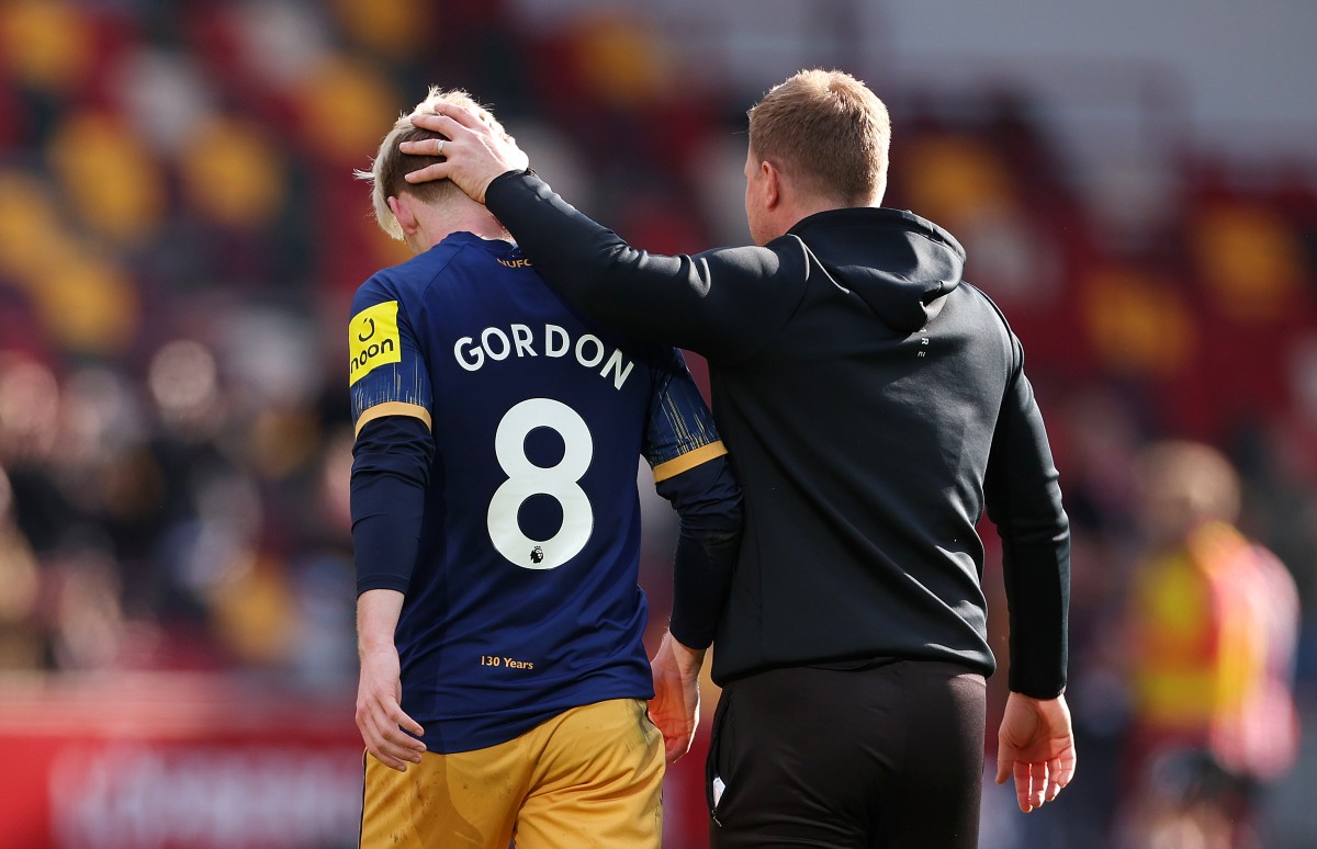 Anthony Gordon and Eddie Howe