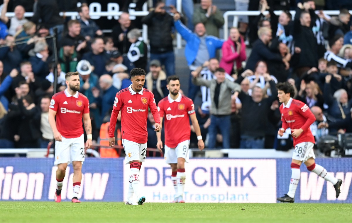 Newcastle 2-0 Man Utd Sancho Shaw