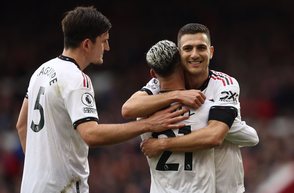 Nottingham Forest Man Utd Maguire Antony Dalot