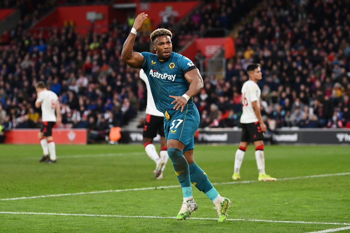 adama traore wolves southampton